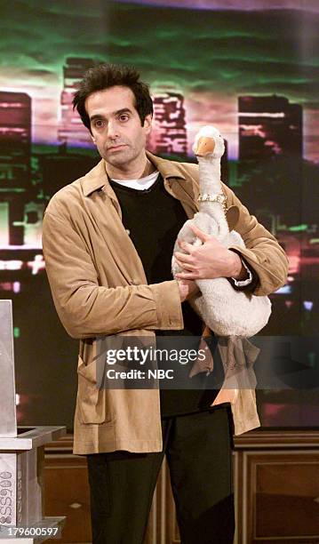 Episode 2026 -- Pictured: Magician David Copperfield performs on March 29, 2001 --