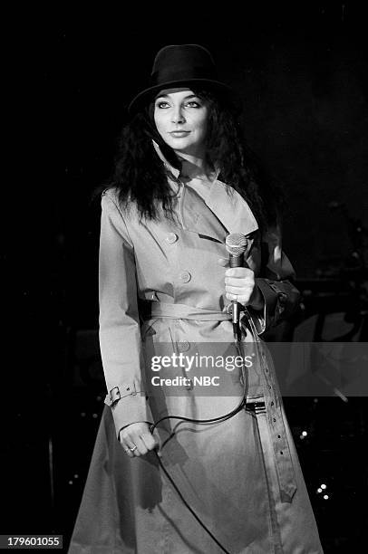 Episode 8 -- Pictured: Musical guest Kate Bush performs on December 9, 1978 --