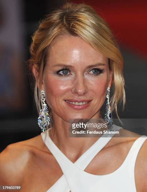 Naomi Watts attends the World Premiere of "Diana" at Odeon Leicester Square on September 5, 2013 in London, England.