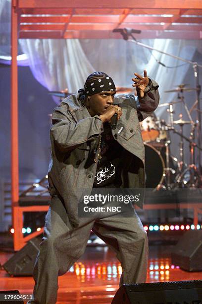 Episode 2012 -- Pictured: Musical guest Mystikal performs on March 2, 2001 --