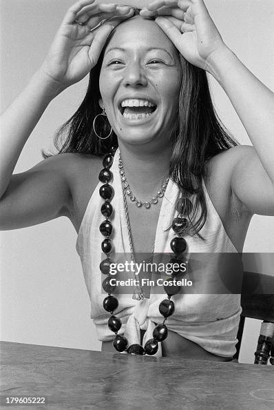 American singer Yvonne Elliman posed in Warrington Crescent, London
