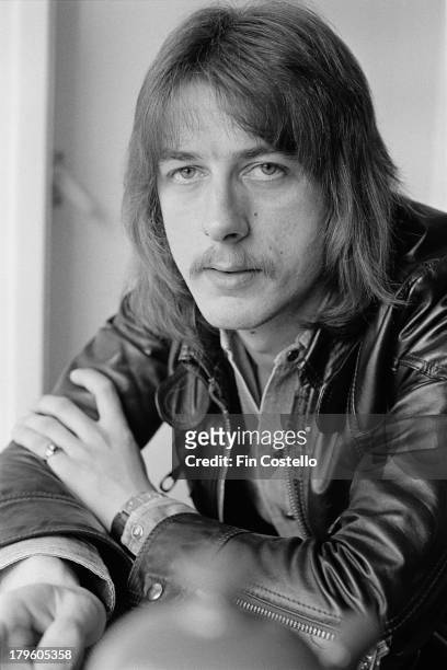 30th MARCH: Drummer Dave Holland from English rock group Trapeze posed in Wolverhampton, England on 30th March 1973.