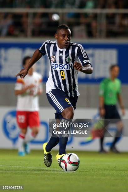 Obina of Matsumoto Yamaga in action during the J.League J1 second stage match between Matsumoto Yamaga and Nagoya Grampus at Matsumotodaira Park...