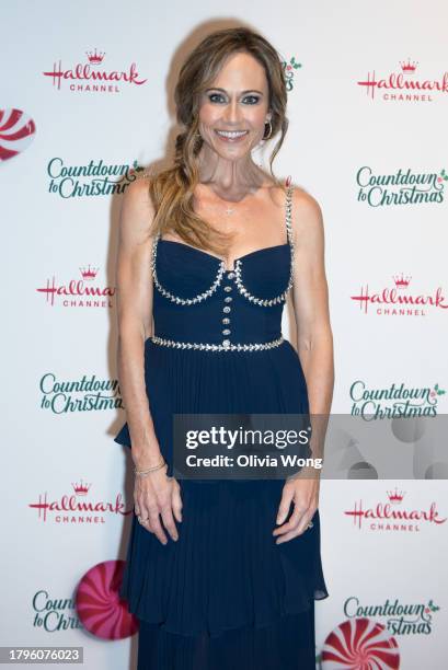 Nikki DeLoach attends Hallmark Channel's Countdown To Christmas Holiday Celebration at The Grove on November 15, 2023 in Los Angeles, California.