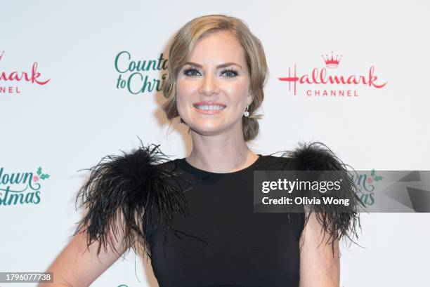 Cindy Busby attends Hallmark Channel's Countdown To Christmas Holiday Celebration at The Grove on November 15, 2023 in Los Angeles, California.