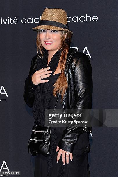 Helene Segara attends the photocall for 'OORA' Womenswear Collection designed by French singer Matt Pokora at Pavillon Gabriel on September 5, 2013...