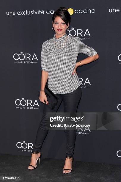 Tal attends the 'OORA' Womenswear Collection designed by French singer Matt Pokora at Pavillon Gabriel on September 5, 2013 in Paris, France.