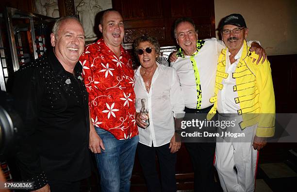 Philip Edney, Al Murray, Roger Daltrey, Eric Idle and Jim Beach attend The Mercury Phoenix Trust Queens Aids Benefit at One Mayfair on September 5,...