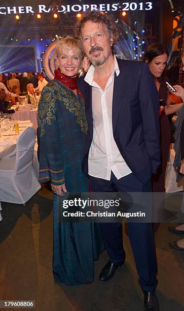 Wolfgang Niedecken and wife Tina attend "Deutscher Radiopreis" at Schuppen 52 on September 5, 2013 in Hamburg, Germany.