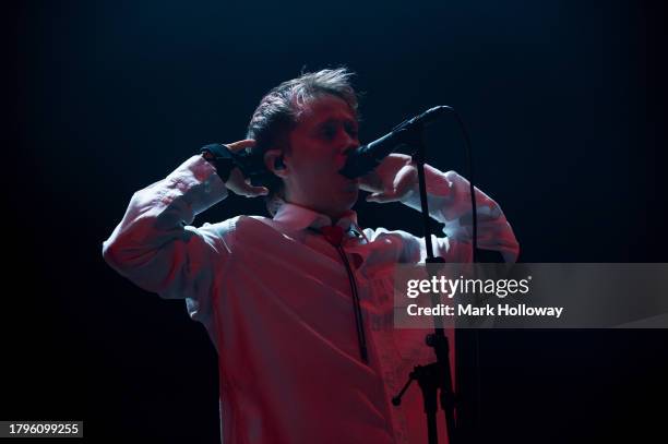 Conor Mason of Nothing But Thieves performs at BIC Bournemouth on November 15, 2023 in Bournemouth, England.