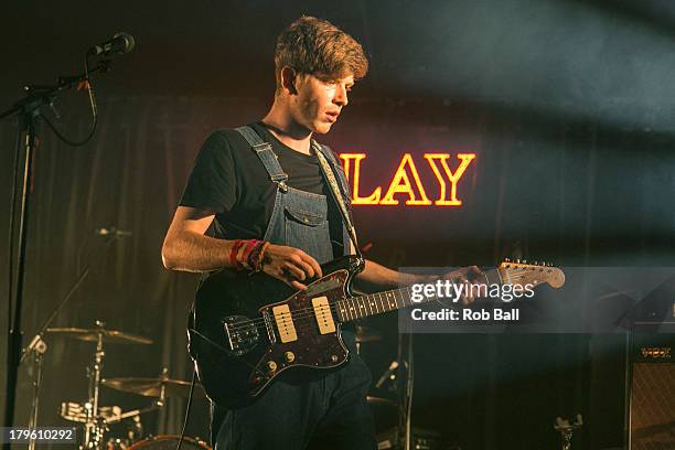 Robert Milton from Dog is Dead performs at Day 1 of Bestival at Robin Hill Country Park on September 5, 2013 in Newport, Isle of Wight.