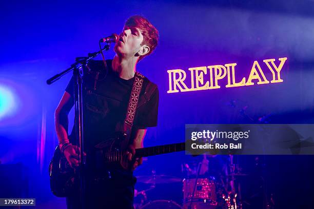 Robert Milton from Dog is Dead performs at Day 1 of Bestival at Robin Hill Country Park on September 5, 2013 in Newport, Isle of Wight.