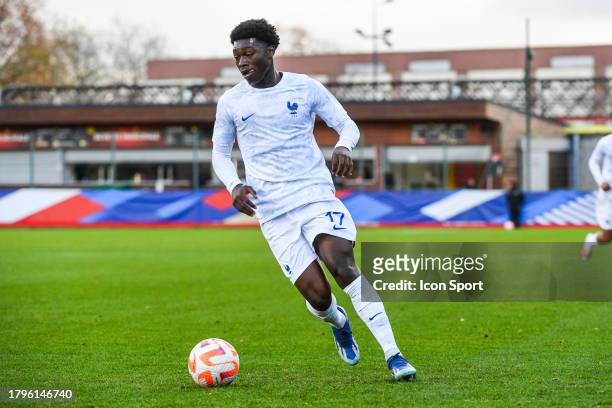 Ayman AIKI of France during the UEFA Euro 2024, qualifications match between France U19 and Denmark U19 at Stade de la Source on November 21, 2023 in...