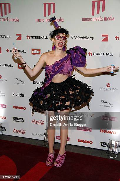 Frau Korn attends the Music Meets Media 2013 Award at Grand Hotel Esplanade on September 5, 2013 in Berlin, Germany.