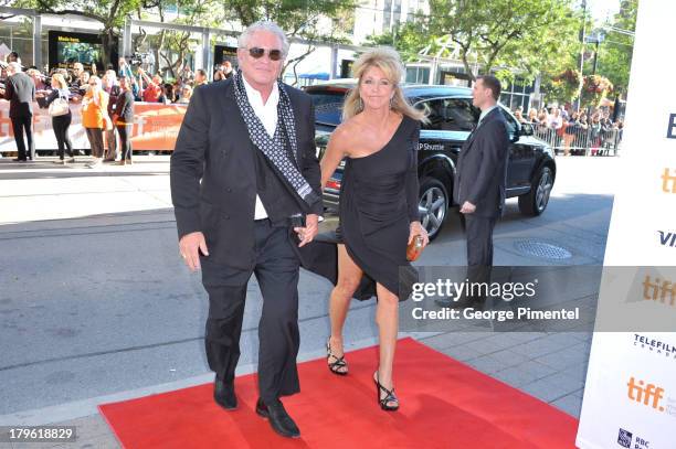 Actor Tom Berenger and wife Laura Moretti arrive at 'The Big Chill' 30th Anniversary screening during the 2013 Toronto International Film Festival at...