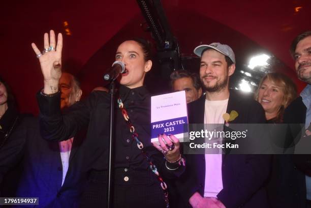 Claire Berest, Castel Prize 2023 Recipient Arthur Dreyfus, Vincent Darré, Gael Tchakaloff and Etienne Gernelle attend Castel Prize 2023 Ceremony at...