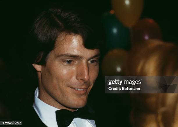 American actor Christopher Reeve attending the premiere of 'Superman' in New York, December 11th 1978.