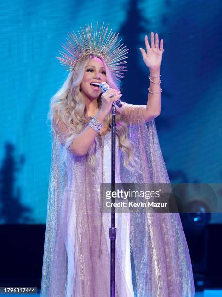 Mariah Carey performs onstage for "Merry Christmas One And All!" at Yaamava' Resort & Casino at San Manuel on November 15, 2023 in Highland,...