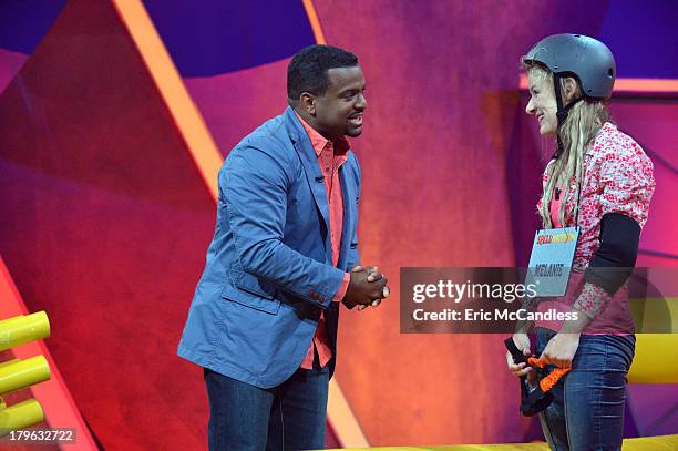 Walt Disney Television via Getty Images Family's game show, "Spell-Mageddon," has contestants take on hilarious distractions while spelling...