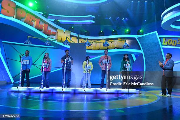 Walt Disney Television via Getty Images Family's game show, "Spell-Mageddon," has contestants take on hilarious distractions while spelling...