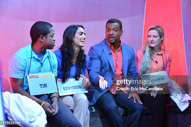 Walt Disney Television via Getty Images Family's game show, "Spell-Mageddon," has contestants take on hilarious distractions while spelling...