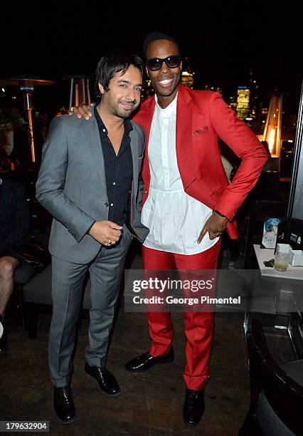 Musician Jian Ghomeshi and rapper Kardinal Offishall attend the Interview Magazine, Sundance Selects and Mongrel Media celebrate the TIFF premiere...