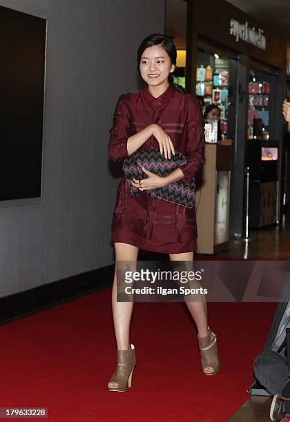 Go Ah-Sung attends the 'The Face Reader' VIP press screening at Yongsan CGV on September 4, 2013 in Seoul, South Korea.