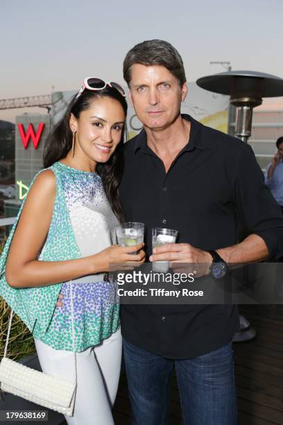 Johanna Soler and David Sheltraw attend the Auto Gallery Event at the residences at W Hollywood on September 5, 2013 in Hollywood, California.