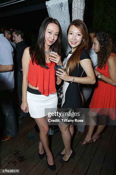 Jocelyn Yu and Catherine Zheng attend the Auto Gallery Event at the residences at W Hollywood on September 5, 2013 in Hollywood, California.