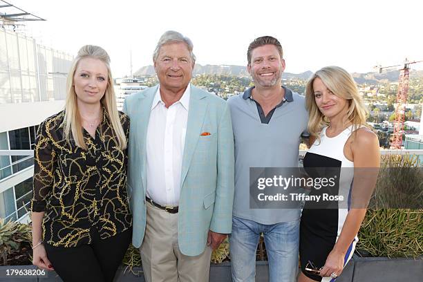 Louise Bristow, Charles Ward, Jason Kosova and Jennifer Kosova attend the Auto Gallery Event at the residences at W Hollywood on September 5, 2013 in...