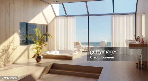 relaxation space at seashore - eoneren stock pictures, royalty-free photos & images