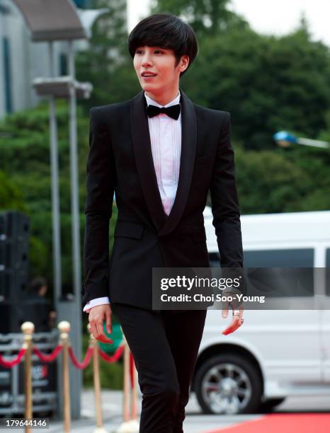 No Min-Woo arrives at the red carpet of the Seoul International Drama Awards 2013 at the National Theater of Korea Main Hall 'Hae' on September 5,...