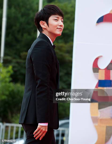 Lee Joon-Gi arrives at the red carpet of the Seoul International Drama Awards 2013 at the National Theater of Korea Main Hall 'Hae' on September 5,...