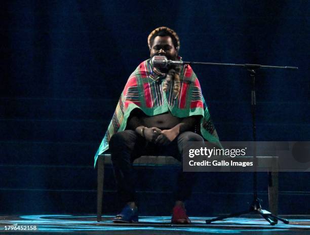 Sjava at the 29th annual South African Music Awards at SunBet Arena on November 18, 2023 in Pretoria, South Africa. The awards celebrate and honour...