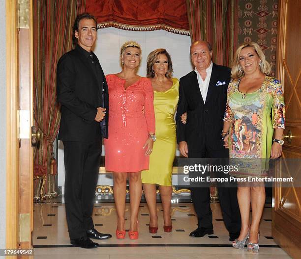 Carlos Pombo , Maria Teresa Campos and Carmen Borrego attend Terelu Campos's 48th birthday party on September 5, 2013 in Madrid, Spain.