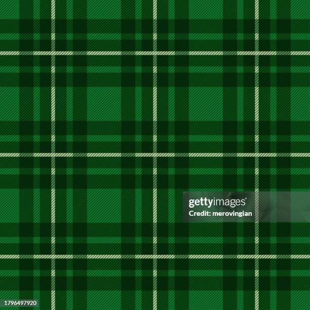 vintage tartan pattern. scottish checkered plaid background - green plaid stock illustrations