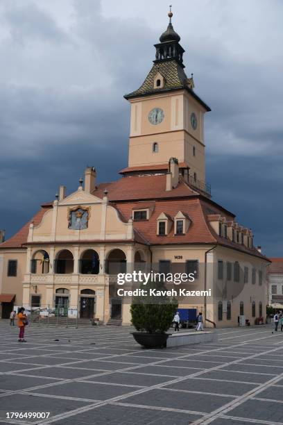 General illustration of the city seen on June 10, 2023 in Brasov, Romania.