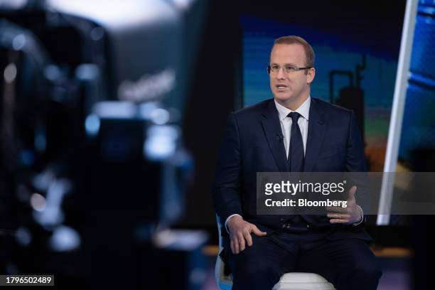 Pierre Andurand, founder of Andurand Capital Management LLP, during a Bloomberg Television interview in London, UK, on Wednesday, Nov. 22, 2023....