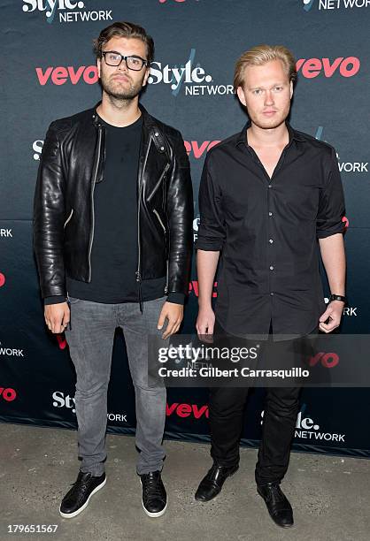 Sebastian Furrer and Alexander Bjorklund attend Style Network's "Style To Rock" Event at Skylight Modern on September 5, 2013 in New York City.