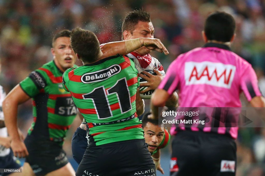 NRL Rd 26 - Rabbitohs v Roosters