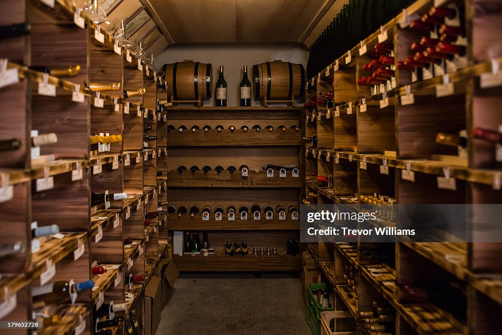 A wine cellar