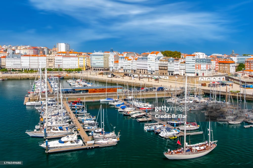 La Coruna Port Marina, Galicia, Spain