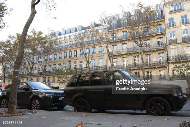 View of the vehicles parked on the street in Paris, France on November 22, 2023. Paris Mayor Anne Hidalgo is planning a referendum on 4 February...