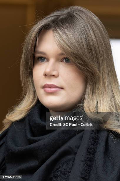 Camille Gottlieb attends the Red Cross Gifts Distribution at Monaco Palace on November 16, 2023 in Monaco, Monaco.