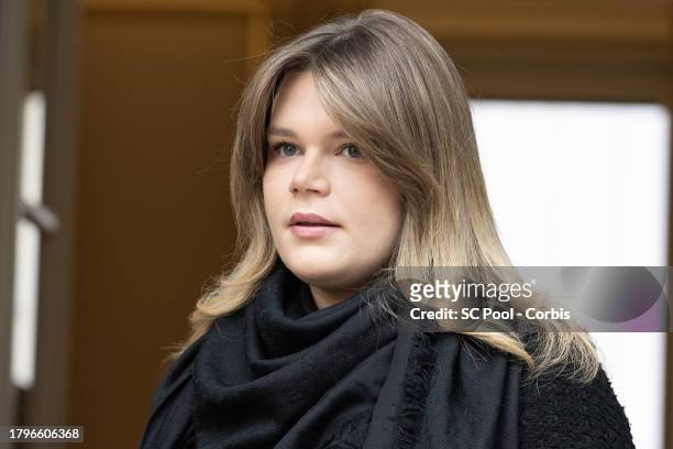 Camille Gottlieb attends the Red Cross Gifts Distribution at Monaco Palace on November 16, 2023 in Monaco, Monaco.