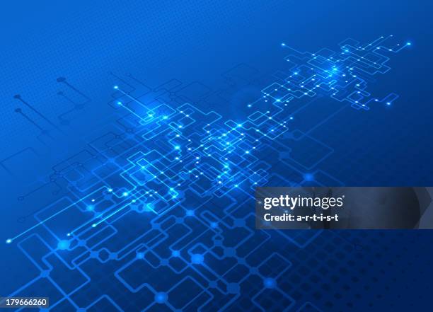 abstract network - mother board stock illustrations