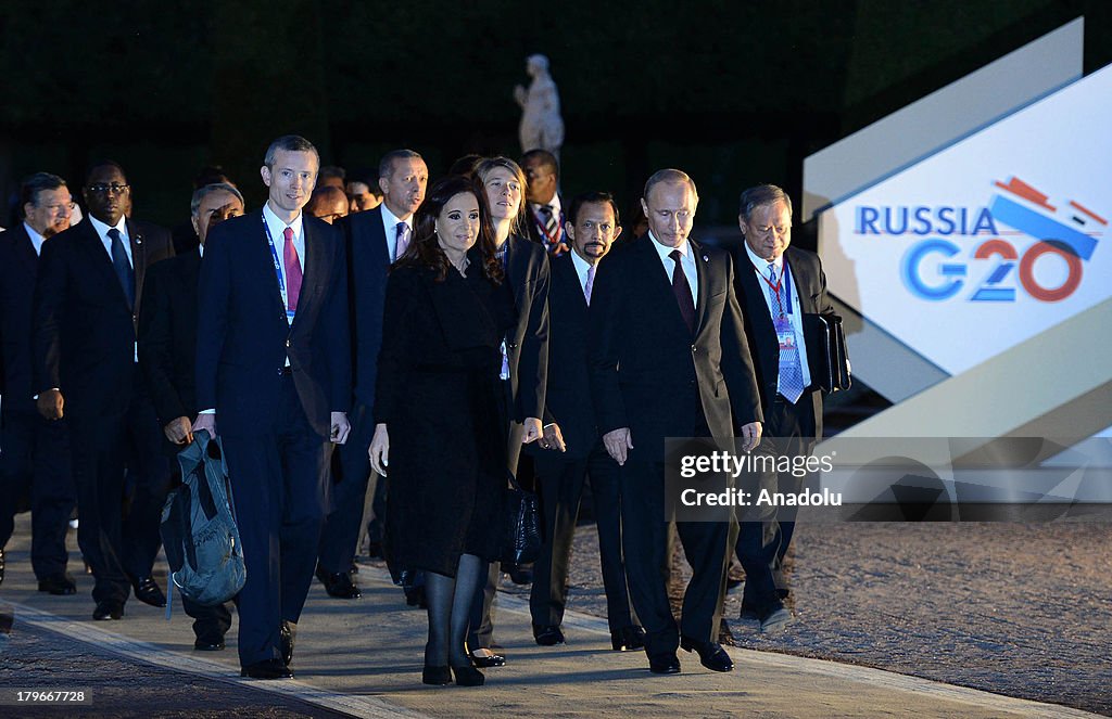 G-20 summit began in St. Petersburg on Thursday, led by host Russia