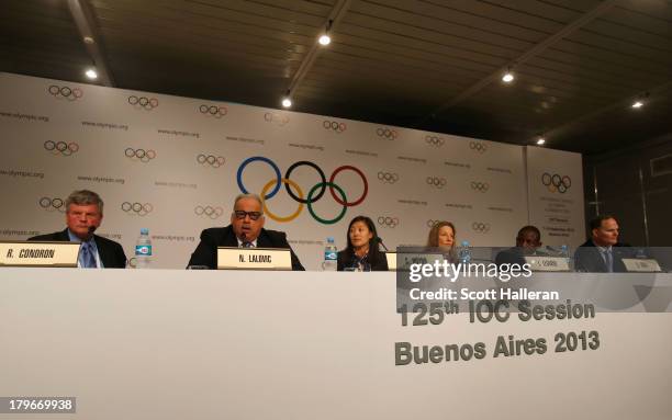 Director of Communications, Robert Condron, FILA Interim President Nenad Lalovic, Olympic Wrestling medalist Carol Huynh, French Wrestling Federation...