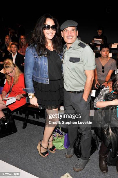 Emma Snowdon Jones and Phillip Bloch attend the Noon By Noor Spring 2014 fashion show during Mercedes-Benz Fashion Week at The Studio at Lincoln...