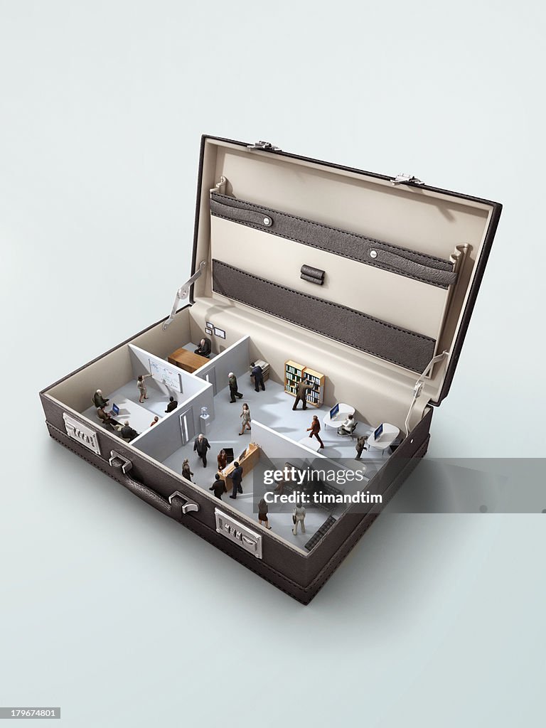 Office in a briefcase